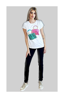 Ροζ Πράσινο T-shirt