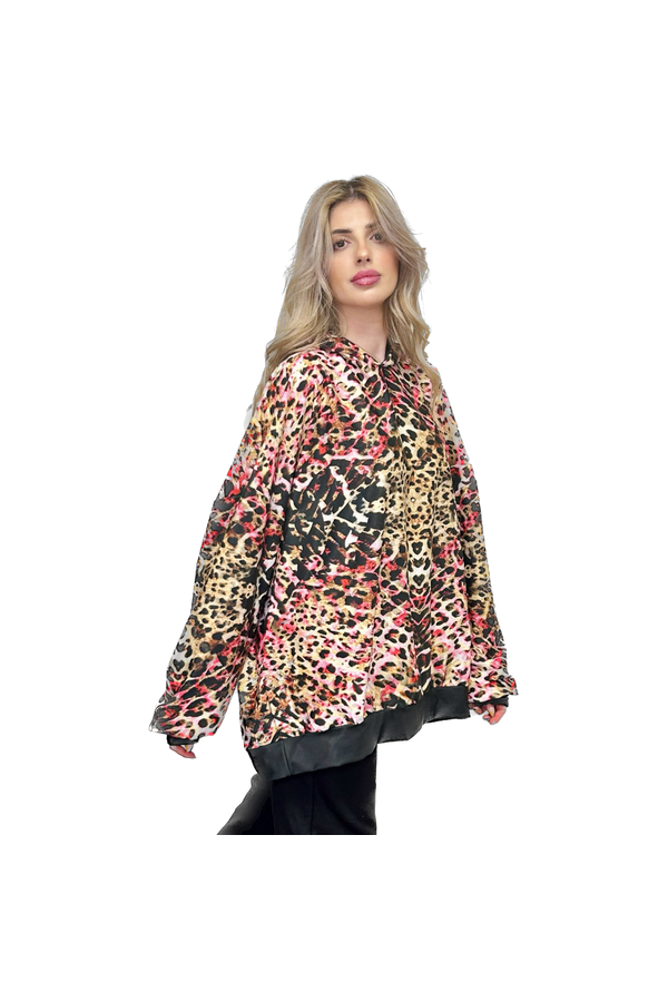 COLOURFULL ANIMAL PRINT HOODIE