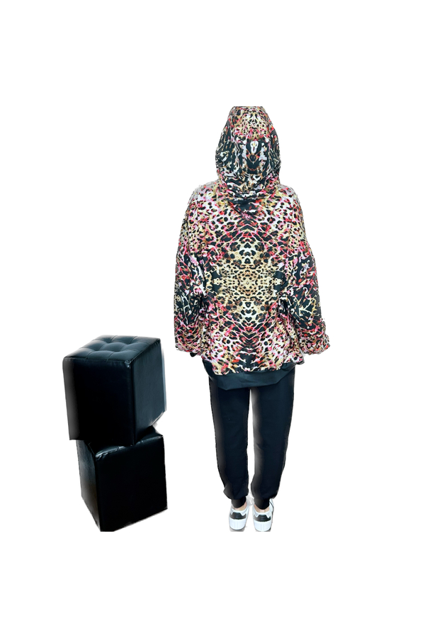COLOURFULL ANIMAL PRINT HOODIE
