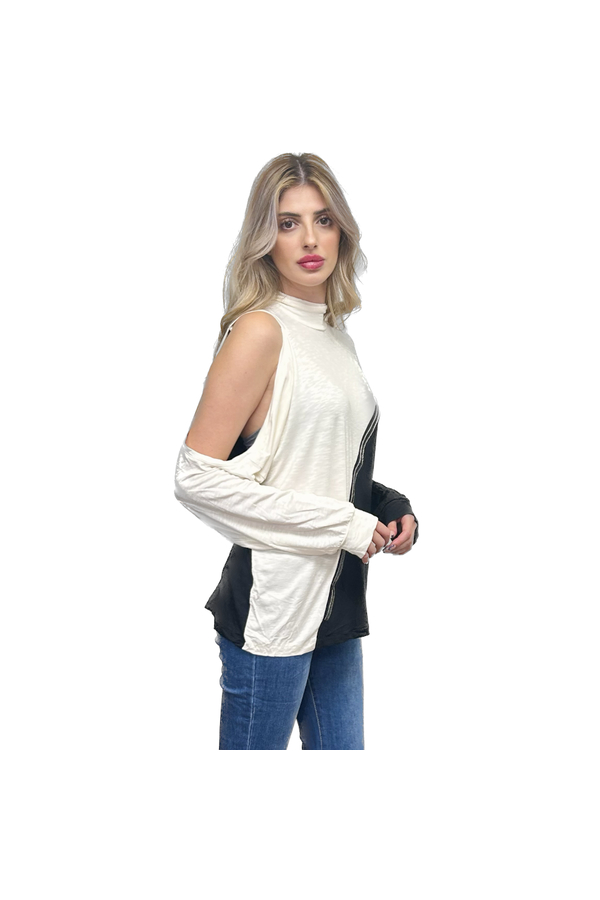ONE SHOULDER OFF DIAMONDS