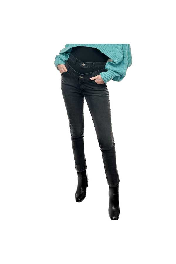PEACE AND CHAOS 2 BELT BLACK JEAN