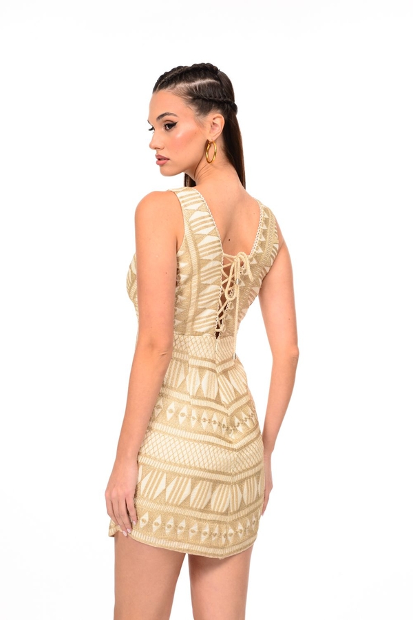 MINI DRESS GOLD