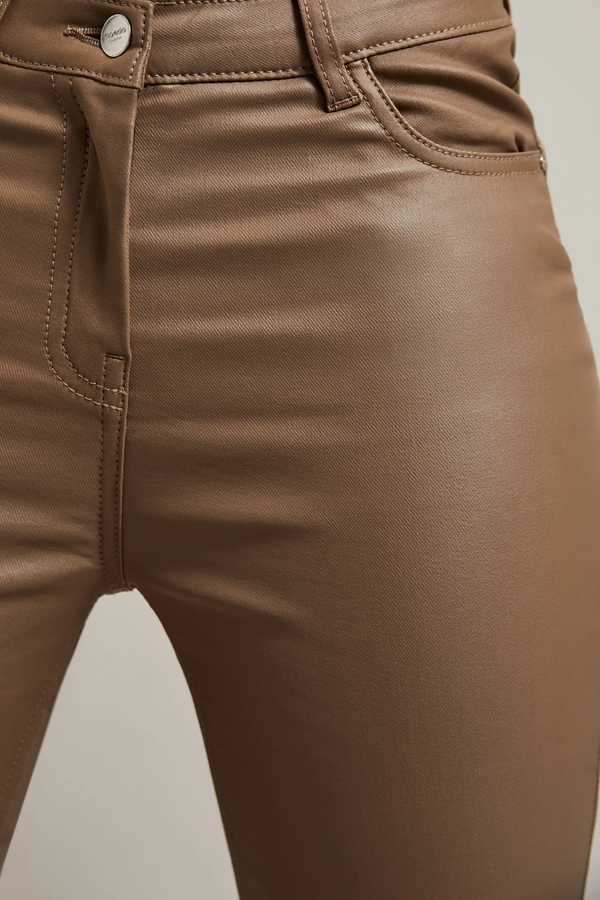 SPODNIE DAMSKIE WOMEN'S TROUSERS coffee