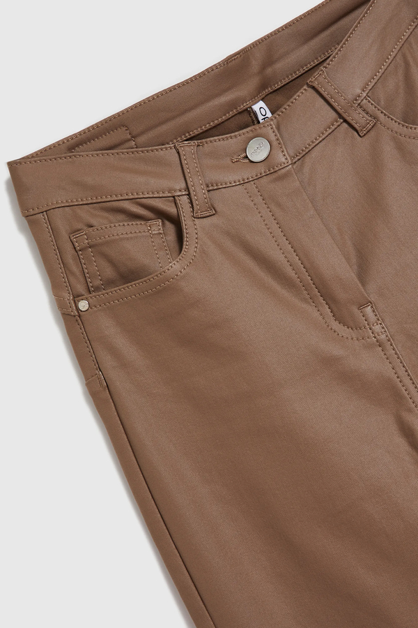 SPODNIE DAMSKIE WOMEN'S TROUSERS coffee
